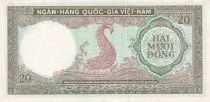 S�dliches Vietnam 20 Dong - Fish - ND (1964) -  Serial T.6 - P.16