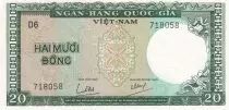 S&uuml;dliches Vietnam 20 Dong - Fish - ND (1964) - Serial D.6 - P.16