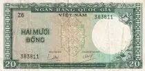 S&uuml;dliches Vietnam 20 Dong - Fish - ND (1964) - Serial Z.6 - P.16