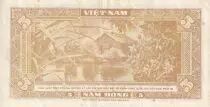 S&uuml;dliches Vietnam 5 Dong - Buffalo - House - ND (1955) - Serial 10-B - P.13a