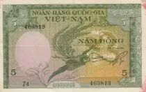 S&uuml;dliches Vietnam 5 Dong - Phoenix - Farmer - 1955 - Z4 Series