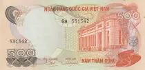 S&uuml;dliches Vietnam 500 Dong - Bank building - Guilloches - 1970 - Series G.9