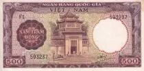 S�dliches Vietnam 500 Dong - Museum of Saigon - Creature - ND (1964) - Serial F1 - P.22