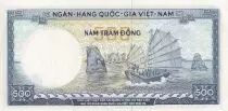 S&uuml;dliches Vietnam 500 Dong - Tran Hung Dao - Boat ND (1966) - Serial N.9 - P.23a