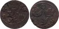 Suecia 1/6 Ore Carl XI - Armoiries - 1673 - With Star