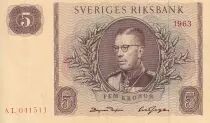 Suecia 10 Kronor - King Gustaf VI - 1963 - UNC - P.50b