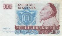 Suecia 100 Kronor - 1965 - Replacement - P.54