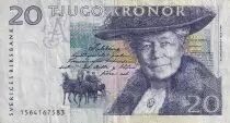 Suecia 20 Kronor - Selma Lagerl&ouml;f - Snow goose - 1991 - P.61a