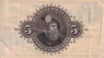 Suecia 5 Kronor - Svea - Gustav Vasa - 1945 - Serial A - P.33ab