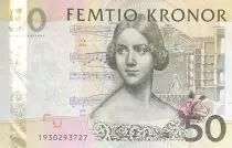 Suecia 50 Kronor - Jenny Lind - Violon - 2008 - P.64b