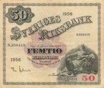 Suecia 50 Kronor - Mother Svea - 1956 - P.44