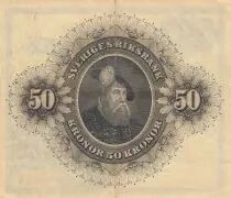 Suecia 50 Kronor - Svea - Gustav Vasa - 1960 - Serial R - P.47b