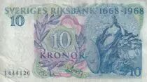 Su&egrave;de 10 Kronor - 30&egrave;me anniversaire de la Banque de Su&egrave;de - 1968 - P.56