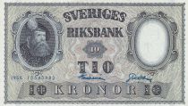 Suède 10 Kronor - Roi Gustaf Vasa - 1956 - NEUF - P.43b