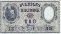 Suède 10 Kronor - Roi Gustaf Vasa - 1958 - NEUF - P.43c