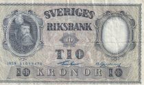 Suède 10 Kronor - Roi Gustaf Vasa - 1959 - P.43g