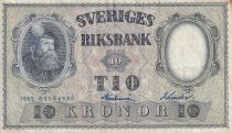 Suède 10 Kronor - Roi Gustaf Vasa - 1962 - P.43i