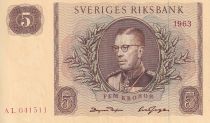Suède 10 Kronor - Roi Gustaf VI - 1963 - NEUF - P.50b