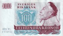 Suède 100 Kronor - Gustav II Adolf - Bateau - 1972 - Série P - P.54b