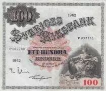 Su&egrave;de 100 Kronor - Svea - Gustav Vasa - 1962 - S&eacute;rie P - P.48d