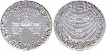 Suède 100 Kronor Carl XVI - Parlement Helgeandholmen - 1983 - Argent