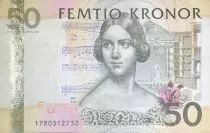 Su&egrave;de 50 Kronor - Jenny Lind - Violon - 2011 - P.64c