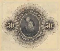 Su&egrave;de 50 Kronor - Svea - Gustav Vasa - 1958 - S&eacute;rie M - P.44d