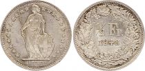 Suisse 1/2 Franc Helvetia - 1948 - B Bern - Argent