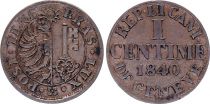 Suisse 1 Centime, Canton de Genève - 1840