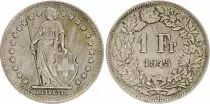 Suisse 1 Franc Helvetia - 1875 à 1967 - B Bern - Argent