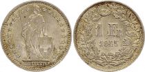 Suisse 1 Franc Helvetia - 1945 - B Bern - Argent