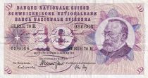 Suisse 10 Francs - Gottfried Keller - Fleurs - 1970 - P.45p