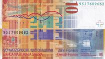 Suisse 10 Francs - Le Corbusier - 1995 - SUP - P.66