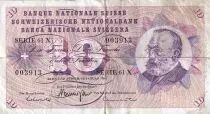 Suisse 10 Francs 1969 - Gottfried Keller, Oeillets - S&eacute;rie 61 X