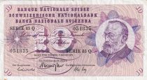 Suisse 10 Francs 1973 - Gottfried Keller, Oeillets - Série 83Q