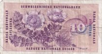 Suisse 10 Francs Gottfried Keller, Oeillets - 26-05-1968 - Série 55G