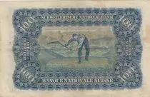 Suisse 100 Francs - Portrait de Femme - Paysan - 1943 - TTB - P.35
