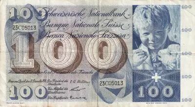 Suisse 100 Francs Enfant St Martin - 18-12-1958 - S�rie 23C