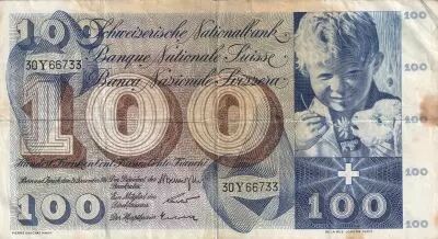 Suisse 100 Francs Enfant St Martin - 21-12-1961 - S�rie 30Y