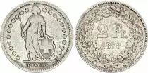 Suisse 2 Francs - Helvetia - 1878 - B Berne - Argent