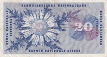 Suisse 20 Francs - Guillaume-Henri Dufour - Chardon argenté - 1954 - P.46a