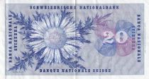 Suisse 20 Francs - Guillaume-Henri Dufour - Chardon argenté - 1965 - P.46m