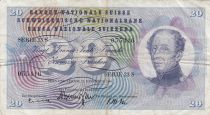 Suisse 20 Francs, Guillaume-Henri Dufour, chardon argenté - 1960 - TTB - P.46h - Série  23 S