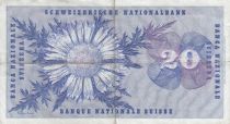 Suisse 20 Francs, Guillaume-Henri Dufour, chardon argenté - 1972 - TTB - P.46t - Série  86 M