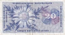 Suisse 20 Francs, Guillaume-Henri Dufour, chardon argenté - 21-01-1965 - Série 43E