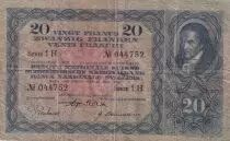 Suisse 20 Francs Johann Keinrich Pestalozzi - 21-06-1929 - S&eacute;rie 1 H