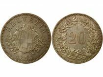 Suisse 20 Rappen, Ecusson - 1858 B Berne