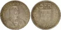 Suisse 5 Francs Guillame Tell,  1933 - B Berne - Argent