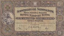 Suisse 5 Francs William Tell - 22-02-1951 - Série 49 D