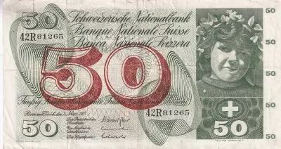 Suisse 50 Francs - Fillette - Cueillette des pommes - 07-03-1973 - S�rie 42R - P.48m